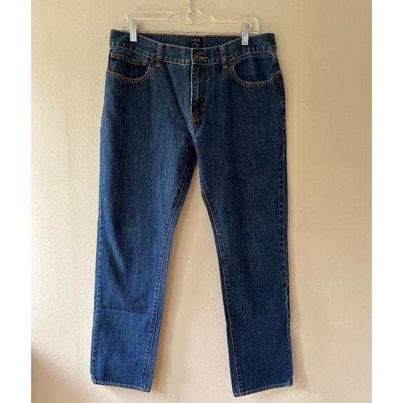 J.Crew W33 L30 Factory Driggs Premium Jeans Denim Pants Mid Rise Straight Leg - Picture 1 of 9